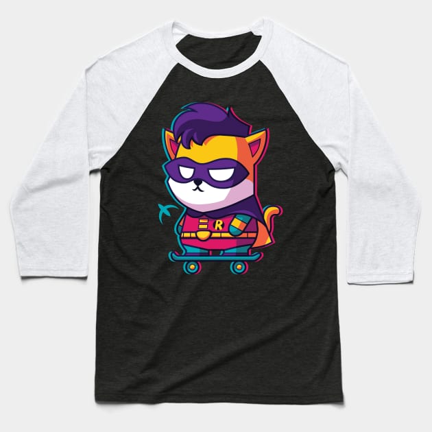 CatSoki Rawbin Baseball T-Shirt by CatSoki